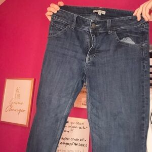 Dressy Blue Jeans with Stylish Button Pockets by Cabi